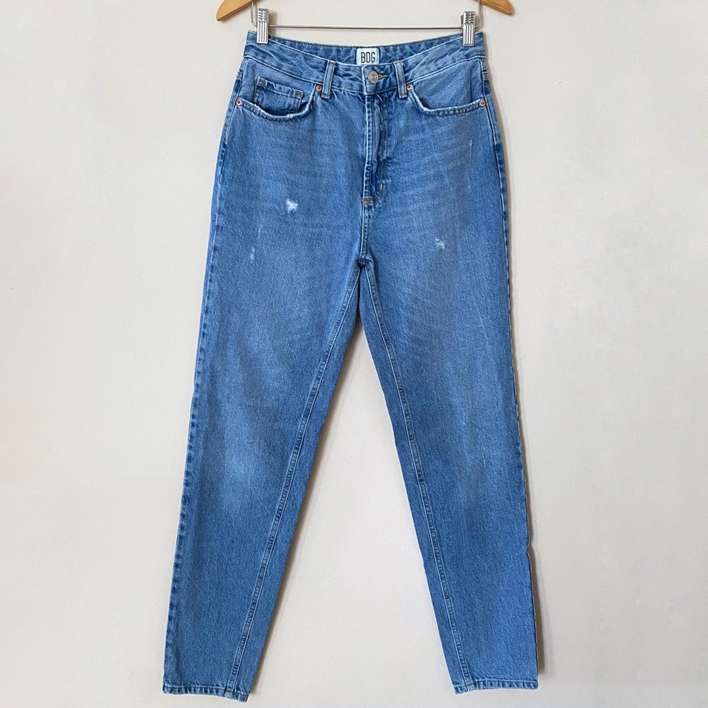 BDG Urban Outfitters High Rise Distressed Mom Jeans